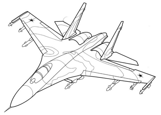 Самолет истребитель Су-35