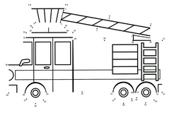 Пожарная машина по точкам